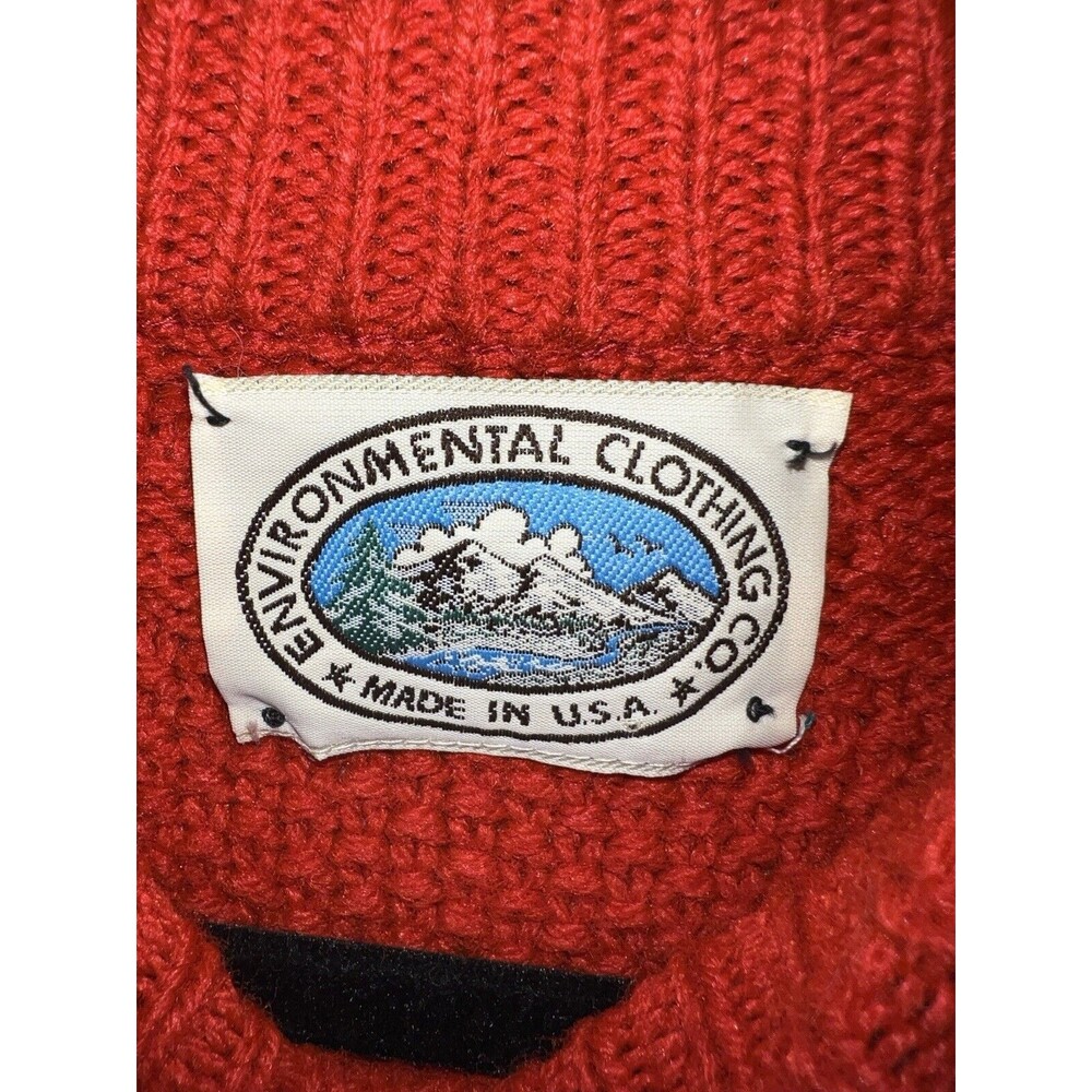 Environmental Clothing Co Sweater Mens XL Pullover Fisherman Made USA VINTAGE - Picture 3 of 6